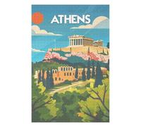 Jigsaw Puzzles for Teenagerss 75x50cm/1000pcs Athens Acropolis View Puzzles for Adults Toy Wall Decor But Fun And Humorous Help The Brain Exercise 75x50cm/1000pcs