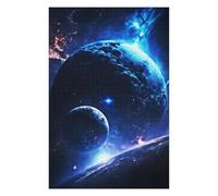 Jigsaw Puzzles for Teenagerss 75x50cm/1000pcs Blue Outer Space Teenagers Puzzles Fun Games Pattern Assembly Birthday And Unique Gifts 75x50cm/1000pcs