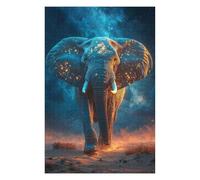 Jigsaw Puzzles for Teenagerss 75x50cm/1000pcs Celestial Elephant in Desert Landscape Puzzles for Adults Toy Wall Decor But Fun And Humorous Help The Brain Exercise 75x50cm/1000pcs