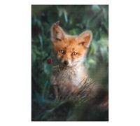 Jigsaw Puzzles for Teenagerss 75x50cm/1000pcs Fox with Rose Jigsaw Puzzle Relaxing Games Pattern Assembly Difficult And Challenge 75x50cm/1000pcs