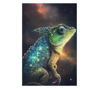Jigsaw Puzzles for Teenagerss 75x50cm/1000pcs Galactic Lizard Art Print-21 Puzzles for Adults DIY Toys Improve Memory for Is Ideal As A Gift 75x50cm/1000pcs