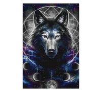 Jigsaw Puzzles for Teenagerss 75x50cm/1000pcs Galactic Wolf Dreamscape Jigsaw for Adults Fun Games Stress Reliever Difficult And Challenge 75x50cm/1000pcs