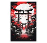 Jigsaw Puzzles for Teenagerss 75x50cm/1000pcs Mystical Japanese Gate Jigsaw Puzzle Family Games For Family Fun Unique Birthday And Xmas Gifts 75x50cm/1000pcs