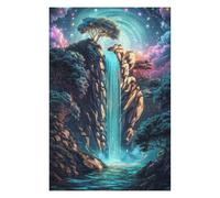 Jigsaw Puzzles for Teenagerss 75x50cm/1000pcs Mystical Waterfall Teenagers Puzzles Fun Games Pattern Assembly Birthday And Unique Gifts 75x50cm/1000pcs