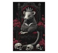 Jigsaw Puzzles for Teenagerss 75x50cm/1000pcs Opossum King on Throne Puzzles for Adults Toy Wall Decor But Fun And Humorous Help The Brain Exercise 75x50cm/1000pcs
