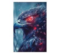 Jigsaw Puzzles for Teenagerss 75x50cm/1000pcs Red Eyed Hawk Adult Jigsaw Family Game Pattern Assembly Fun at Home Activities, 75x50cm/1000pcs