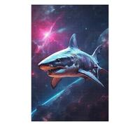 Jigsaw Puzzles for Teenagerss 75x50cm/1000pcs Shark in Space Teenagers Puzzles Fun Games Pattern Assembly Birthday And Unique Gifts 75x50cm/1000pcs