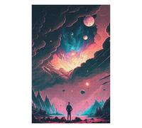 Jigsaw Puzzles for Teenagerss 75x50cm/1000pcs Starry Sky Journey -2 Jigsaws for Adults Brain Teaser Game Home Decoration Fun Activities at Home 75x50cm/1000pcs