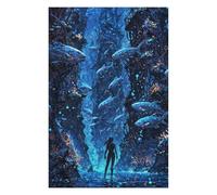 Jigsaw Puzzles for Teenagerss 75x50cm/1000pcs Underwater Metropolis Adult Jigsaw Hands-on Game Enhance Memory Fun Activities at Home 75x50cm/1000pcs
