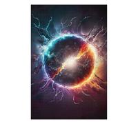 Jigsaw Puzzles for Teenagerss 75x50cm/1000pcs Vibrant Exploding Planet Teenagers Puzzles Fun Games Pattern Assembly Birthday And Unique Gifts 75x50cm/1000pcs