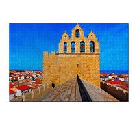Jigsaw Puzzles France Saintes-Maries-De-La-Mer 500 Piece Jigsaw Puzzle for Adults and Family Travel Gift Souvenir 52x38CM