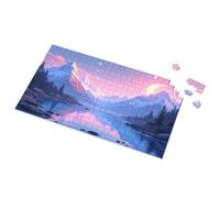 Jigsaw Puzzles Free For Adults Serene Lake And Snowy Mountains At Dusk Picture Puzzle Toys & Games Toys For Boys 4-6(500PCS)