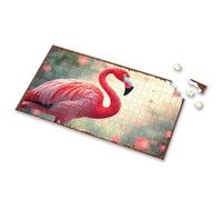 Jigsaw Puzzles Free For Adults Stunning Pink Flamingo In Vibrant Natural Setting Picture Puzzle Toddlers Toys Toddler Toys(1000PCS)