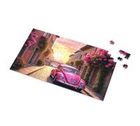 Jigsaw Puzzles Free For Adults Sunset In The Flower-Painted Street Picture Puzzle Puzzles For Toddlers 2-4 Jigsaw(500PCS)