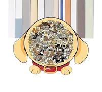 Jigsaw Puzzles - Fun Animal Shaped Challenging Game, 12 Ounce Precision-Cut Wooden Mosaic With Unique Organic Pieces, Premium Basswood Construction, Game Supplies, Brain Teaser For Home, Office