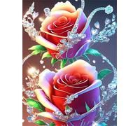 Jigsaw Puzzles Game for Adults and Kids 1000 piece,puzzles for adults Frameless,Crystal Roses jigsaw Puzzle for Educational Games Gift Toys Home Decoration