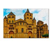 Jigsaw Puzzles Germany St. Peter's Cathedral Trier 100 Piece Jigsaw Puzzle for Adults and Family Travel Gift Souvenir 45,5x35,5CM