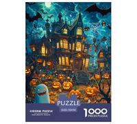Jigsaw Puzzles Jack - O'- Lantern 1000 Piece Challenge Toy for Adults,Jack - O'- Lantern Impossible Jigsaw Puzzles 1000 Pieces Educational Game Home Decoration 70x50cm/1000pcs