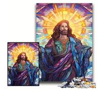 Jigsaw Puzzles Jesus in The Sky Puzzles for Adults 50x75 cm Perfect for Family Fun on Christmas, Thanksgiving, Birthdays & Easter
