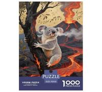 Jigsaw Puzzles Koala 1000 Piece Challenge Toy for Adults,Volcanic Landscape Impossible Jigsaw Puzzles 1000 Pieces Educational Game for Adults Or Families 70x50cm/1000pcs