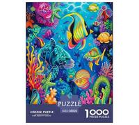 Jigsaw Puzzles Marine Life Art Challenging Birthday Gift Family Oceanic Fun And Challenging Activity 1000 Piece for Adults And Families 38x26cm/1000pcs