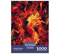 Jigsaw Puzzles Phoenix Bird Myth Challenging Home Decor Impossible Hard Fantasy Creature Fun And Challenging Activity 1000 Piece for Adults And Families 38x26cm/1000pcs