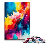 Jigsaw Puzzles Pieces for Adults Chaotic Life Abstract Art Puzzles for Adults Challenging Brain Teaser for Teenagers Family Game Night Fun 1000 PCS(75x50cm)
