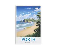 Jigsaw Puzzles Porth Cornwall Surf for Adult Educational Game Challenge Toy 2000 Pieces Puzzle for Adults Kids.Educational Games Home Decoration 100x70CM