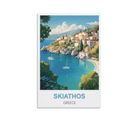 Jigsaw Puzzles,Skiathos Greece for Adult Educational Game Challenge Toy 1000 Pieces Puzzle for Adults Kids.Educational Games Home Decoration 70x50CM