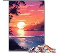 Jigsaw Puzzles Sunset from An Islandhet cardboard Jigsaw Puzzles for Adults size 26x38cm for Parents, Lovers, Friends - Age 14+