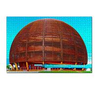 Jigsaw Puzzles Switzerland CERN 1000 Piece Jigsaw Puzzle for Adults and Family Wooden Travel Gift Souvenir 30x20 inches(PTNO-05607)