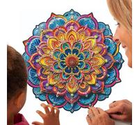 Jigsaw Puzzles - Unique Shaped Pieces, Animal Themed Wood Cut, Intricate Technology, Cognitive Skill Development Activity, Toys & Games, Multicolor Large Lion Design For Family Game Night Fun