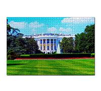 Jigsaw Puzzles USA America White House Washington 100 Piece Jigsaw Puzzle for Adults and Family Travel Gift Souvenir 45,5x35,5CM