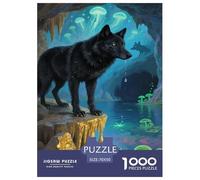 Jigsaw Puzzles Wolf Howling Art Challenging Home Decor Impossible Hard Animal Fun And Challenging Activity 1000 Piece for Adults And Families 70x50cm/1000pcs