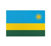 Jigsaw Puzzles1000 Piece Broleo Flag of Rwanda Printing Educational Intellectual Wooden Puzzles, Fun Puzzles, Stress Relieving Puzzles