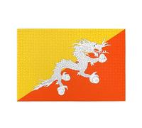 Jigsaw Puzzles1000 Piece Broleo Flag of The Kingdom of Bhutan Printing Educational Intellectual Wooden Puzzles, Fun Puzzles, Stress Relieving Puzzles