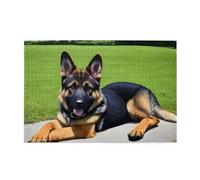 Jigsaw Puzzles1000 Piece Broleo German Shepherd Dog Printing Educational Intellectual Wooden Puzzles, Fun Puzzles, Stress Relieving Puzzles