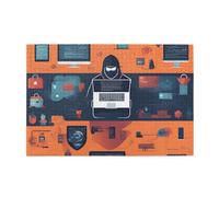 Jigsaw Puzzles1000 Piece Broleo Hacker Attack Printing Educational Intellectual Wooden Puzzles, Fun Puzzles, Stress Relieving Puzzles