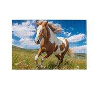 Jigsaw Puzzles1000 Piece Broleo Horses On The Prairie Printing Educational Intellectual Wooden Puzzles, Fun Puzzles, Stress Relieving Puzzles