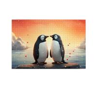 Jigsaw Puzzles1000 Piece Broleo I Love Penguins Printing Educational Intellectual Wooden Puzzles, Fun Puzzles, Stress Relieving Puzzles