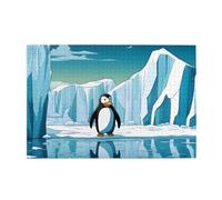 Jigsaw Puzzles1000 Piece Broleo Penguin Antarctica Ice Printing Educational Intellectual Wooden Puzzles, Fun Puzzles, Stress Relieving Puzzles