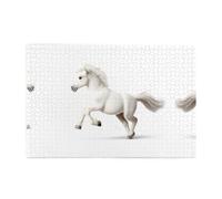 Jigsaw Puzzles1000 Piece Broleo The Galloping White Horse Printing Educational Intellectual Wooden Puzzles, Fun Puzzles, Stress Relieving Puzzles