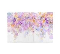 Jigsaw Puzzles1000 Piece Broleo Watercolor Leaves Printing Educational Intellectual Wooden Puzzles, Fun Puzzles, Stress Relieving Puzzles