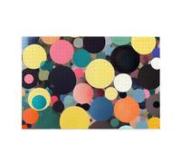 Jigsaw Puzzles1000 Piece Hytter Abstract Painting of Circles Pattern Educational Intellectual Wooden Puzzles, Fun Puzzles, Stress Relieving Game