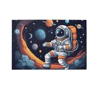 Jigsaw Puzzles1000 Piece Hytter Astronaut Galaxy Pattern Educational Intellectual Wooden Puzzles, Fun Puzzles, Stress Relieving Game