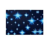 Jigsaw Puzzles1000 Piece Hytter Cartoon Blue Star Pattern Educational Intellectual Wooden Puzzles, Fun Puzzles, Stress Relieving Game