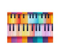 Jigsaw Puzzles1000 Piece Hytter Colorful Piano Keyboard Music Pattern Educational Intellectual Wooden Puzzles, Fun Puzzles, Stress Relieving Game