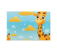 Jigsaw Puzzles1000 Piece Hytter Cute Funny Giraffe Pattern Educational Intellectual Wooden Puzzles, Fun Puzzles, Stress Relieving Game
