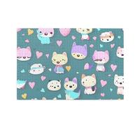 Jigsaw Puzzles1000 Piece Hytter Cute Little Fox Pattern Educational Intellectual Wooden Puzzles, Fun Puzzles, Stress Relieving Game