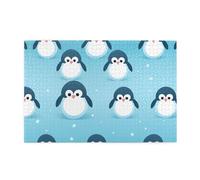 Jigsaw Puzzles1000 Piece Hytter Cute Penguin Pattern Educational Intellectual Wooden Puzzles, Fun Puzzles, Stress Relieving Game